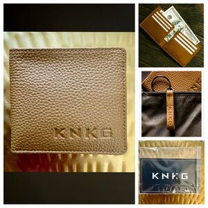 New KNKG HERITAGE Leather Wallet & Keychain
